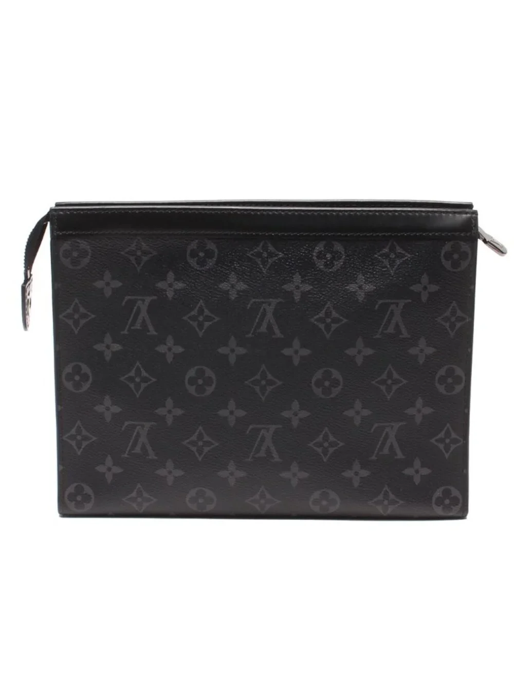 Louis Vuitton Pouch Clutch Pochette Voyage MM Monogram Eclipse